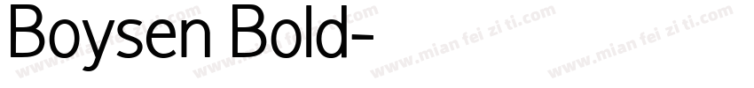 Boysen Bold字体转换
